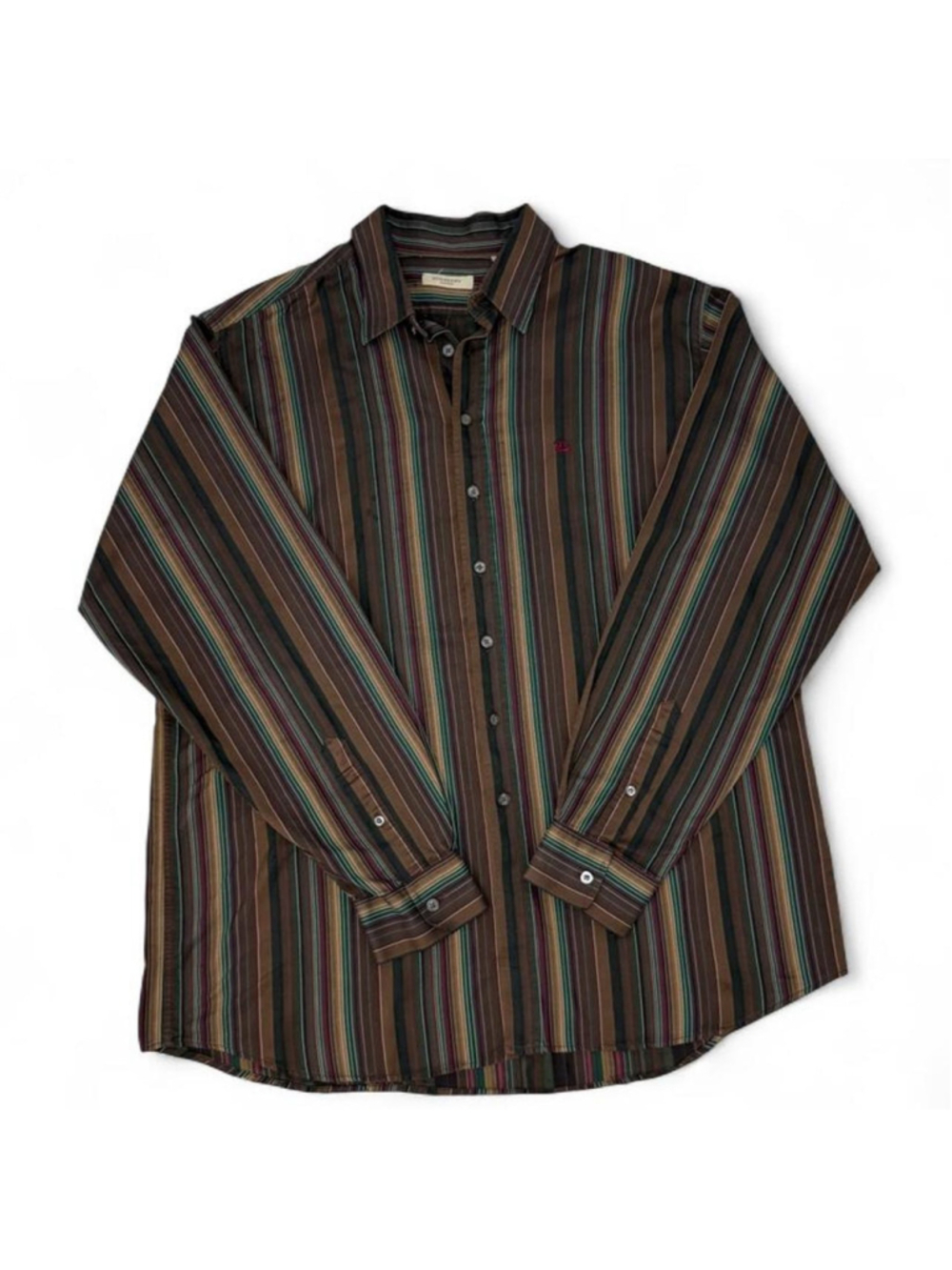 VTG Y2k Burberry London striped button up shirt - Size XL